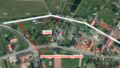 Prodej, Pozemek pro stavbu RD, bytů, Střemošice, cena 1500 CZK / m2, nabízí